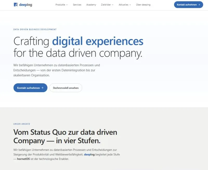 deeping.ai und hornetOS.de als neue Webseiten relaunched