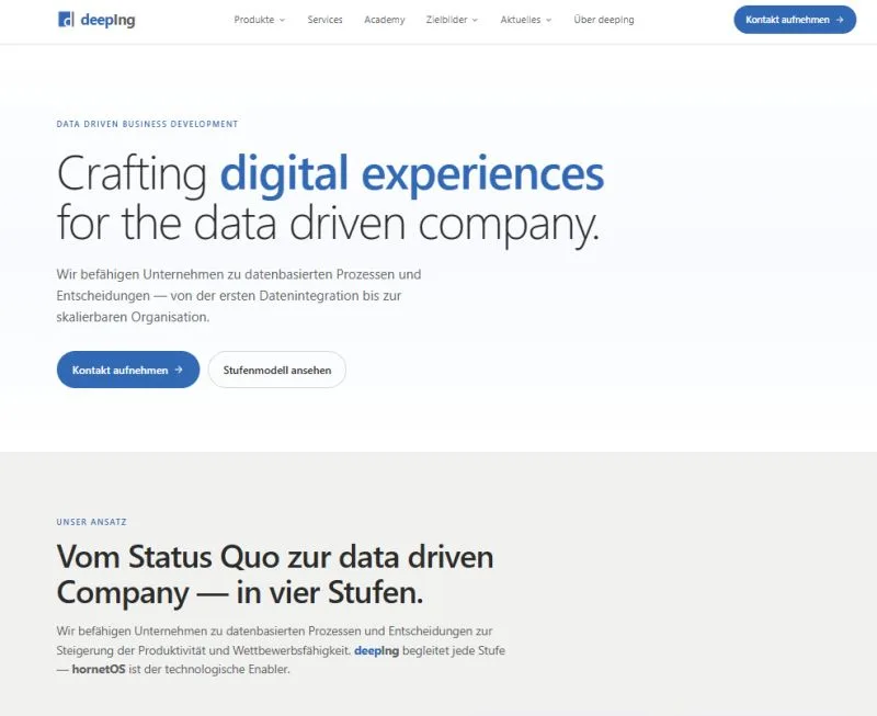 deeping.ai und hornetOS.de als neue Webseiten relaunched
